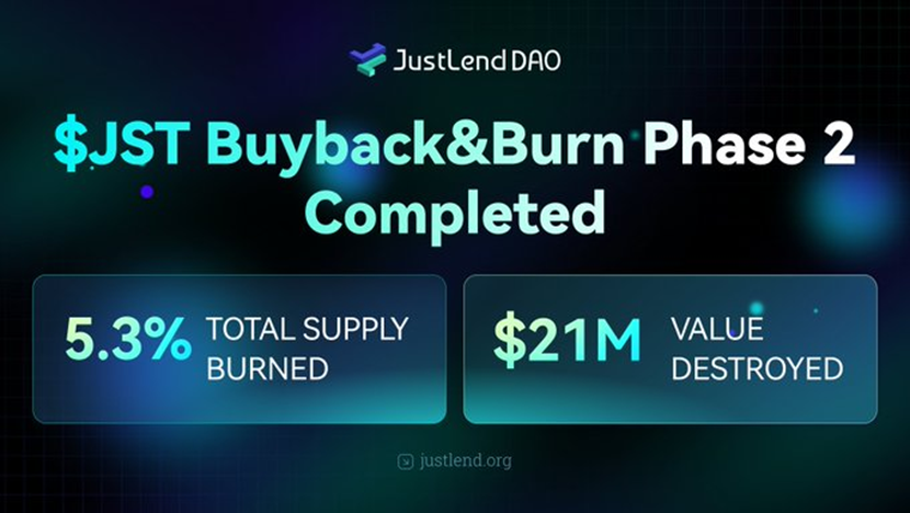 JustLend DAO两轮销毁超10亿JST，通缩加速与生态盈利深度解析