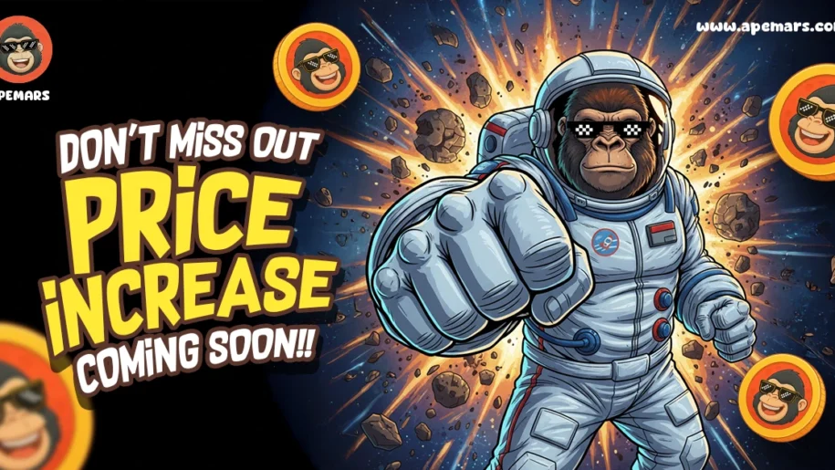 APEMARS预售：2026年百倍加密货币黑马，如何将1000美元变为22.4万美元？