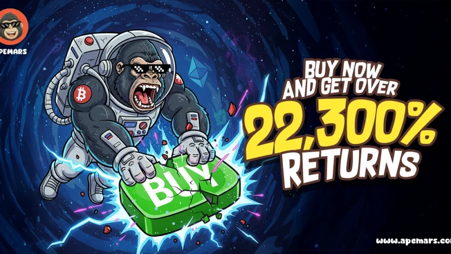 APEMARS预售上线：ROI高达22300%，对比APE与BONK行情