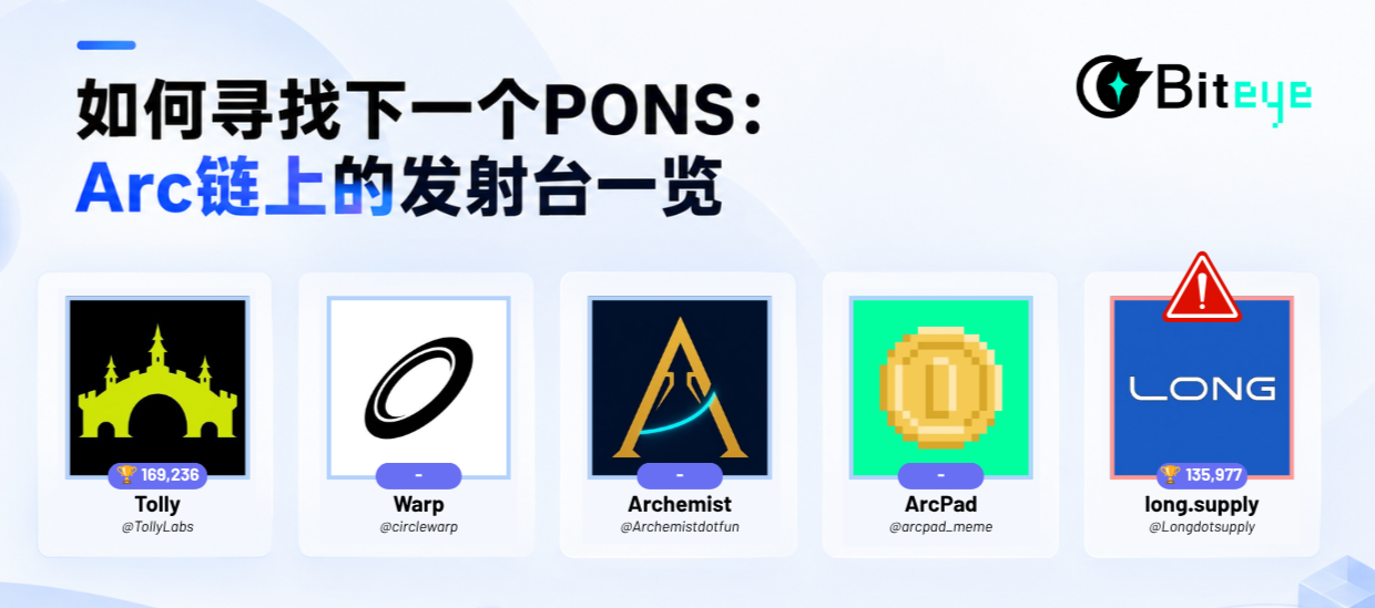 Arc链发射台全盘点：寻找下一个PONS的核心赛道